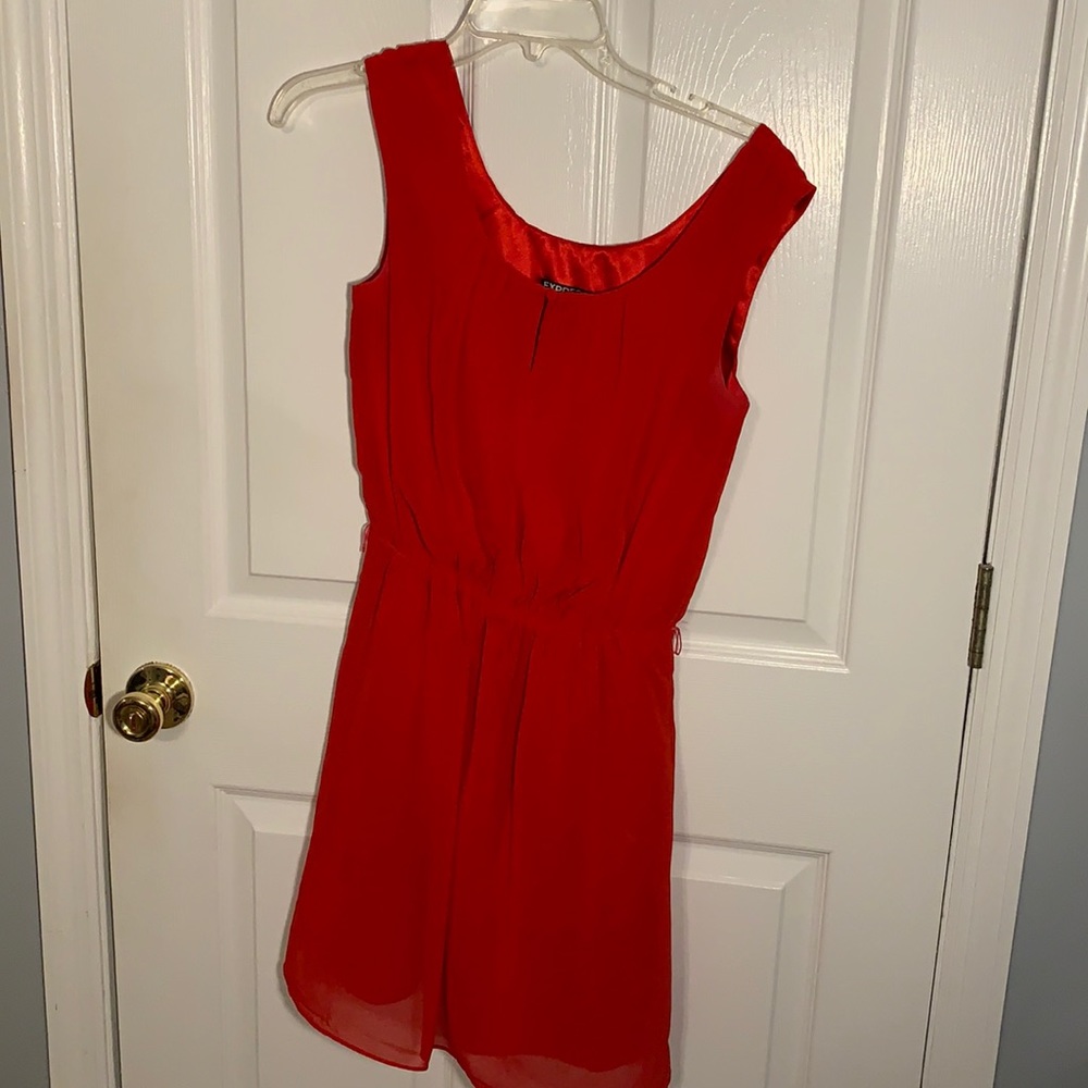red dress